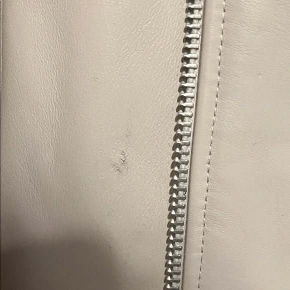 HOBO Women's Cream Leather Jacket - Picture 4 of 4